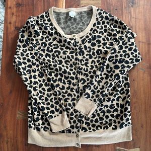 A New Day Animal Print Cardigan Women’s Size XXL